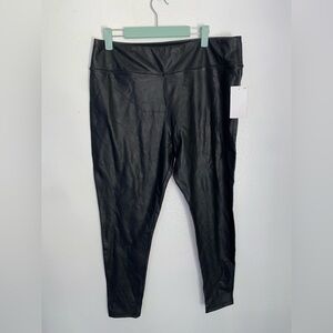 Nordstrom legging women's black Pleather NWT XL Boho Hip